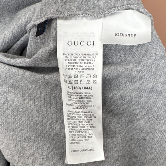 Gucci X Disney Gray Donald Duck Graphic Tee - Picture 3 of 4